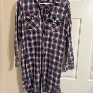 Sneak Peek Red and Blue Plaid Shirt